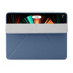 iPad Pro 12.9 2021/2020/2018 Tapaus Origami No1 Sininen