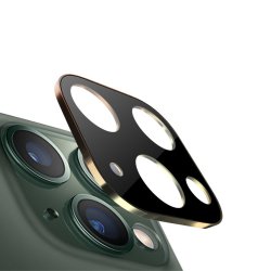 iPhone 11 Pro/Pro Max Kameran linssinsuojus Karkaistua Lasia Metalli Kulta