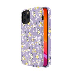 iPhone 12 Pro Max Suojakuori Flower Series Violetti/Keltainen Kukat