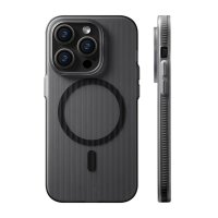 iPhone 12/iPhone 12 Pro Kuori Aaltolevy MagSafe Musta