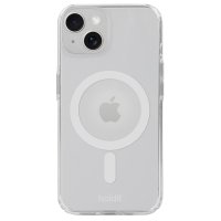 iPhone 13/14/15 Kuori MagSafe Case Valkoinen Läpinäkyvä