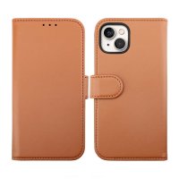 iPhone 14 Plus Kotelo Detachable Wallet Case Ruskea