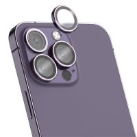 iPhone 14 Pro/iPhone 14 Pro Max Kameran linssinsuojus Alumiini Karkaistu lasi Violetti