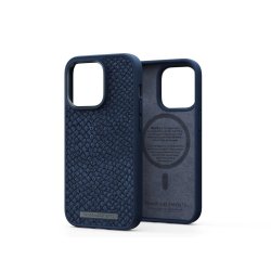 iPhone 14 Pro Max Skal Salmon Leather Case MagSafe Blå
