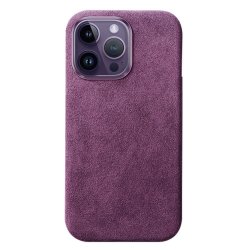 iPhone 14 Pro Kuori Alcantara MagSafe Violetti