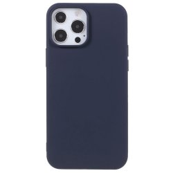 iPhone 14 Pro Kuori Liquid Silicone Tummansininen