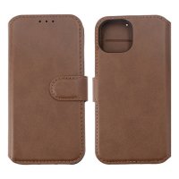 iPhone 15 Kotelo Aito Nahka Ruskea