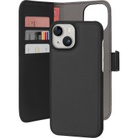 iPhone 15 Plus Kotelo Wallet Detachable 2 in 1 Musta