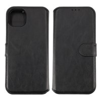 iPhone 15 Plus Kotelo Detachable Wallet Case Musta