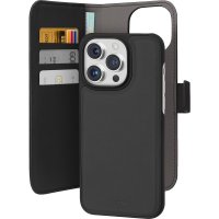 iPhone 15 Pro Kotelo Wallet Detachable 2 in 1 Musta