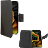 iPhone 15 Pro Max Kotelo Wally Wallet Case Musta