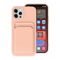 iPhone 15 Pro Max Kuori Korttipidike Vaaleanpunainen