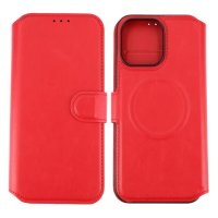 iPhone 15 Pro Max Kotelo 4 Korttitaskulla MagSafe Punainen