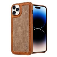 iPhone 15 Pro Max Kuori Linjaliitos Ruskea