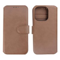 iPhone 15 Pro Kotelo Aito Nahka Ruskea