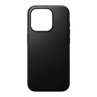 iPhone 15 Pro Kuori Modern Leather Case Musta