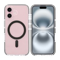 iPhone 16 Kuori Iskunkestävä MagSafe Harmaa