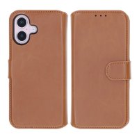 iPhone 16 Plus Kotelo Detachable Wallet Case Ruskea