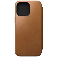 iPhone 16 Pro Max Kotelo Modern Leather Folio English Tan