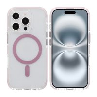 iPhone 16 Pro Max Kuori Iskunkestävä MagSafe Vaaleanpunainen