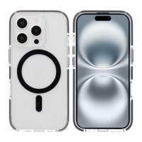 iPhone 16 Pro Max Kuori Iskunkestävä MagSafe Musta