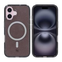 iPhone 16 Kuori Glitter MagSafe Musta