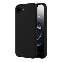 iPhone 16e/17e Kuori Silikoni Musta