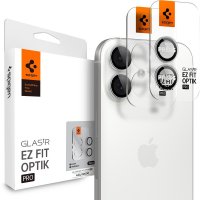 iPhone 17 Kameran suoja GLAS.tR EZ Fit Optik Pro 2-pakkaus Hopea
