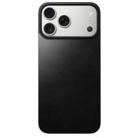 iPhone 17 Pro Max Skin Mag Leather Back Musta