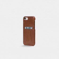 iPhone 6/6S/7/8/SE 2020 Kuori Leather Backcover Ruskea