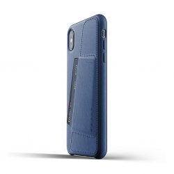 iPhone Xs Max Kuori Full Leather Wallet Case Monaco Blue