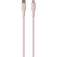 Kaapeli Soft Charge & Sync Cable USB-C/Lightning 1.5m Vaaleanpunainen