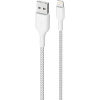 Kaapeli Ultra Strong Fabric Cable USB-A/Lightning 1.2 Valkoinen