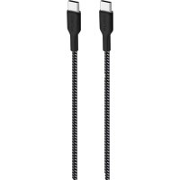 Kaapeli Ultra Strong Fabric Cable USB-C/USB-C 1.2m Musta