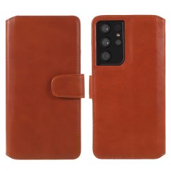 Samsung Galaxy S21 Ultra Kotelo Essential Leather Maple Brown