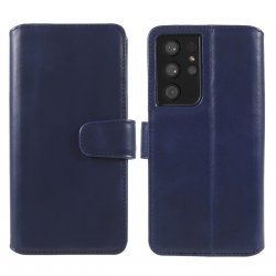 Samsung Galaxy S21 Ultra Kotelo Essential Leather Heron Blue