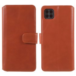 Samsung Galaxy A22 5G Kotelo Essential Leather Maple Brown