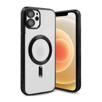 iPhone 11 Kuori Kimalle Läpinäkyvä MagSafe Musta