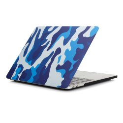 MacBook Air 13 (A1932) Skal Hårdplast Kamouflagemönster Blå