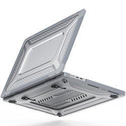 MacBook Pro 16 (A2485) Kuori Armor Telinetoiminto Harmaa