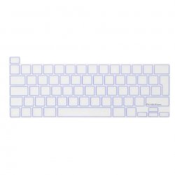 MacBook Pro 13/16" 2019 (A1706. A1708. A1989. A2159 & A2141) Näppäimistön Suojaus Läpinäkyvä Violetti