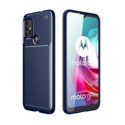 Motorola Moto G30 Kuori Hiilikuiturakenne Sininen