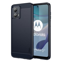 Motorola Moto G53 5G Kuori Harjattu Hiilikuiturakenne Sininen