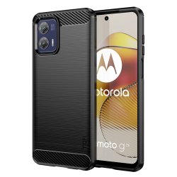 Motorola Moto G73 5G Kuori Harjattu Hiilikuiturakenne Musta