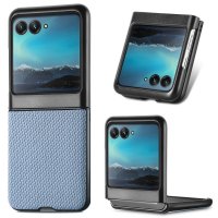 Motorola Razr 40 Ultra Kuori Hiilikuiturakenne Sininen