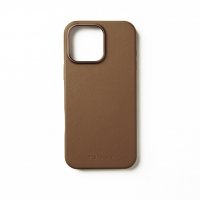 iPhone 16 Pro Max Kuori Full Leather Case Dark Tan