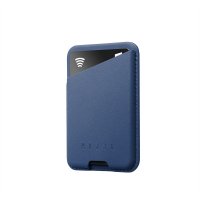 Korttipidike Full Leather Magnetic Wallet Monaco Blue