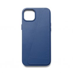 iPhone 14 Plus Kuori Full Leather Wallet Case Monaco Blue