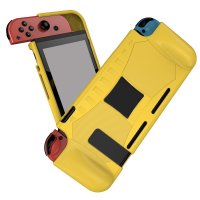 Nintendo Switch kotelo hiilikuitukuosisella keltainen
