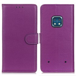 Nokia XR20 Kotelo Litchi Violetti
